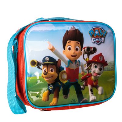 Geanta frigorifica Paw Patrol cu accesorii, portocalie cu albastru