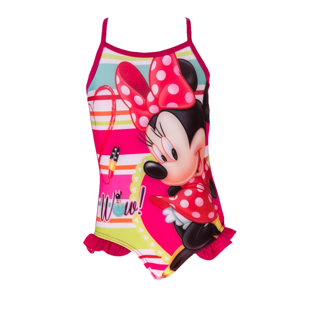 Costum de baie fete Minnie Mouse fucsia