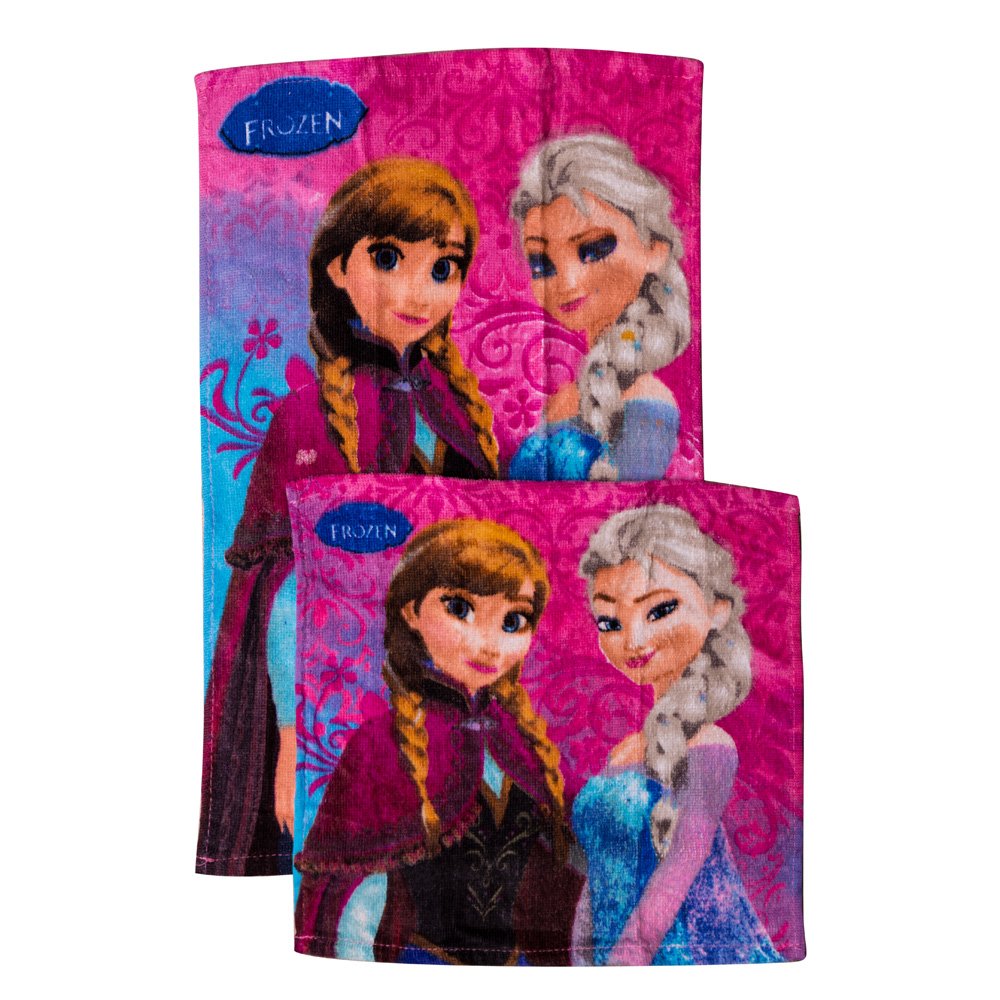 Set doua prosoape Frozen 30x30 si 30x50 mov