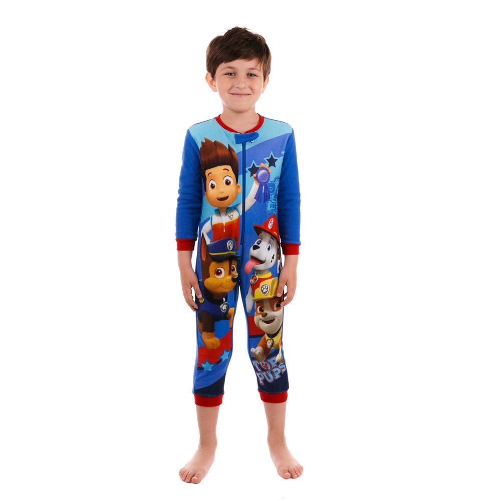 Pijama salopepta baieti Paw Patrol albastra