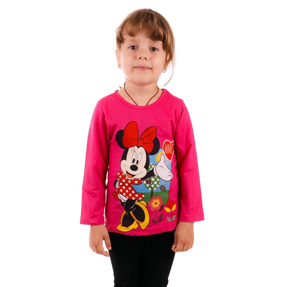 Tricou maneca lunga fete Minnie Mouse