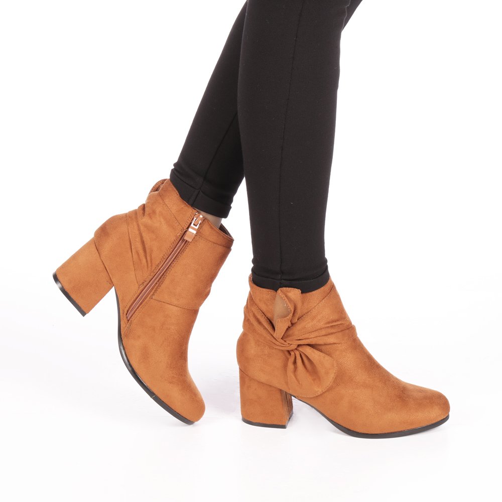 Botine dama Vivika camel