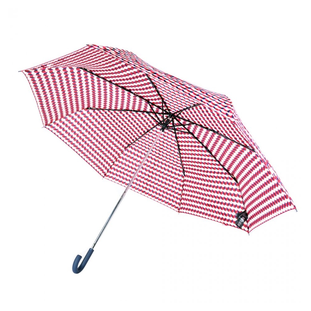 Umbrela femei Mango, umbrela dama, de poseta/geanta, usoara, pliabila, cadru metalic, d 95 cm, Paraguas Monaco-model zig-zag multicolor