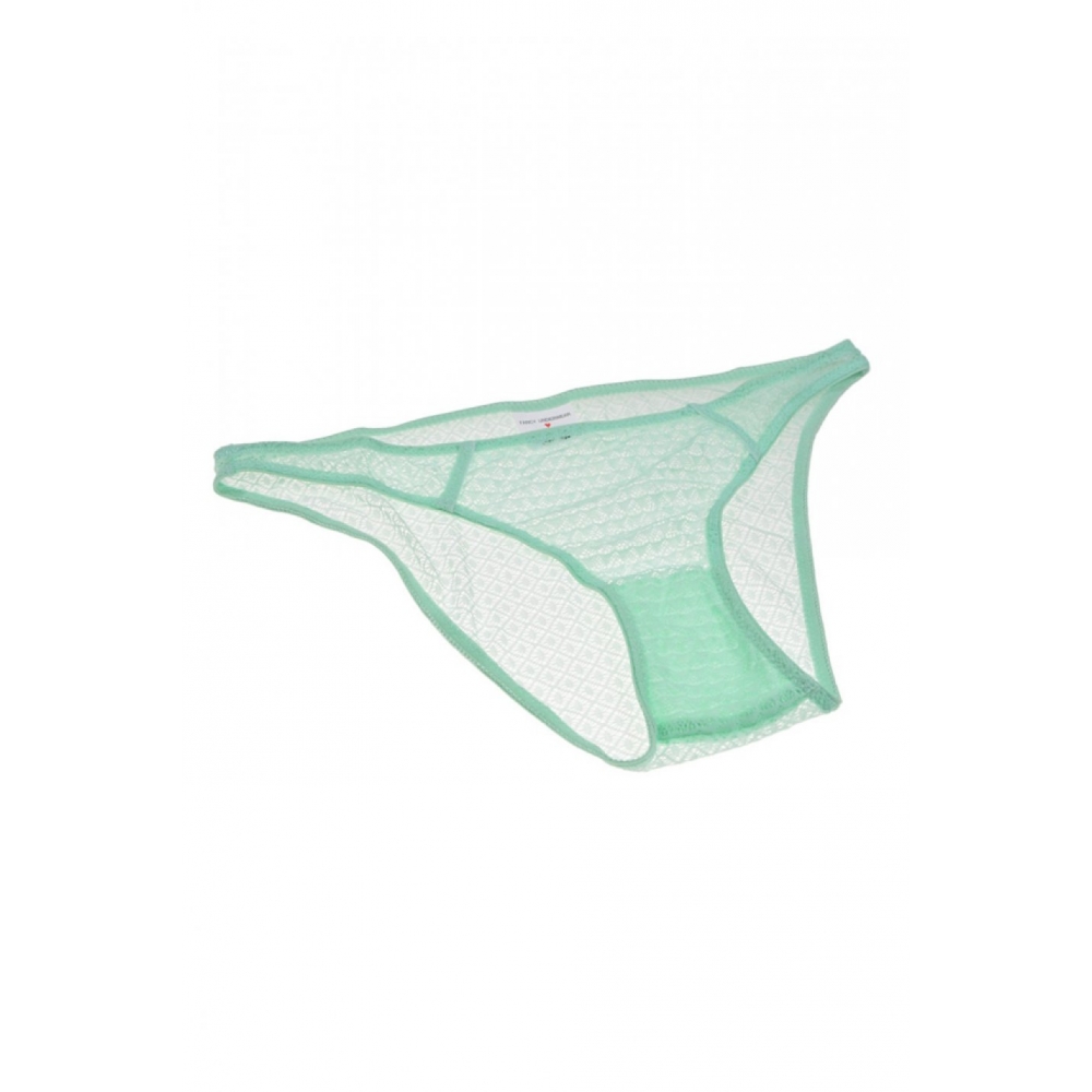 Chilot dantela pentru femei, chiloti dama, lenjerie intima dama, verde, marimea L, Brief