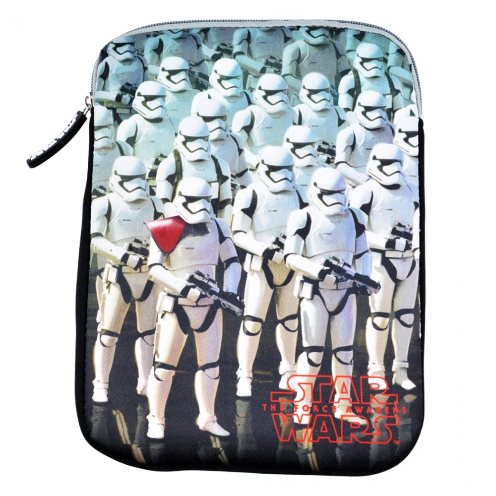 Husa iPad, husa neopren pentru iPad cu print Star Wars, husa protectie inchidere fermoar, husa tableta, 18.5 x 26 cm, Disney