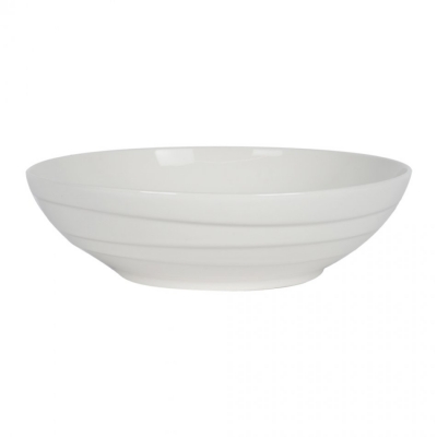 Bol din portelan, JAMIE OLIVER, castron salata/aperitiv, d 21 cm, h 6 cm, crem