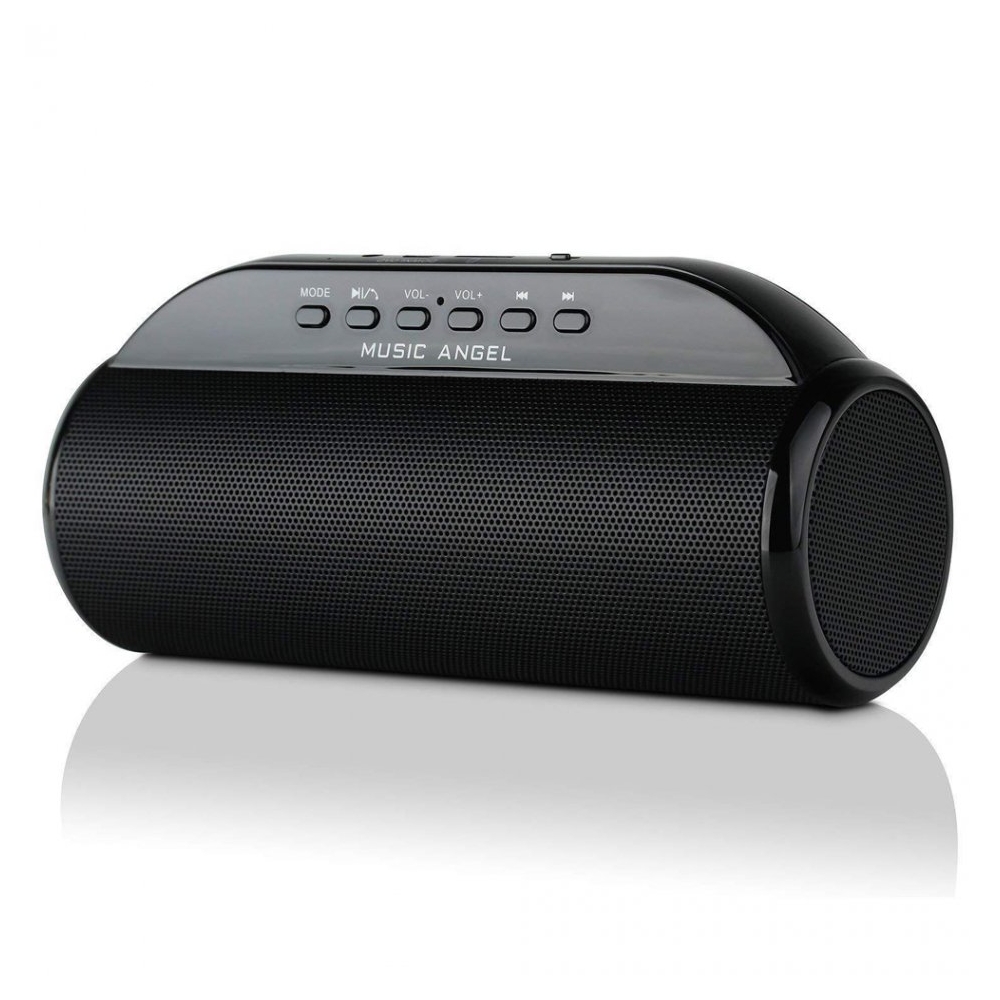 Boxa portabila Music Angel, wireless Bluetooth cu Super Bass, suport card, usb, 8W, negru