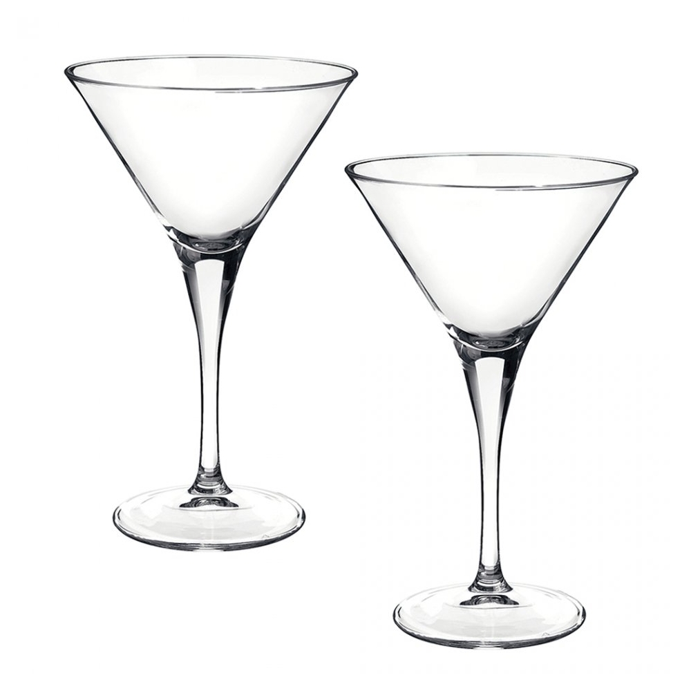 Set 2 pahare de cocktail, Bormioli Rocco, model Party Ypsilon, fabricat in Italia, 245 ml, transparent