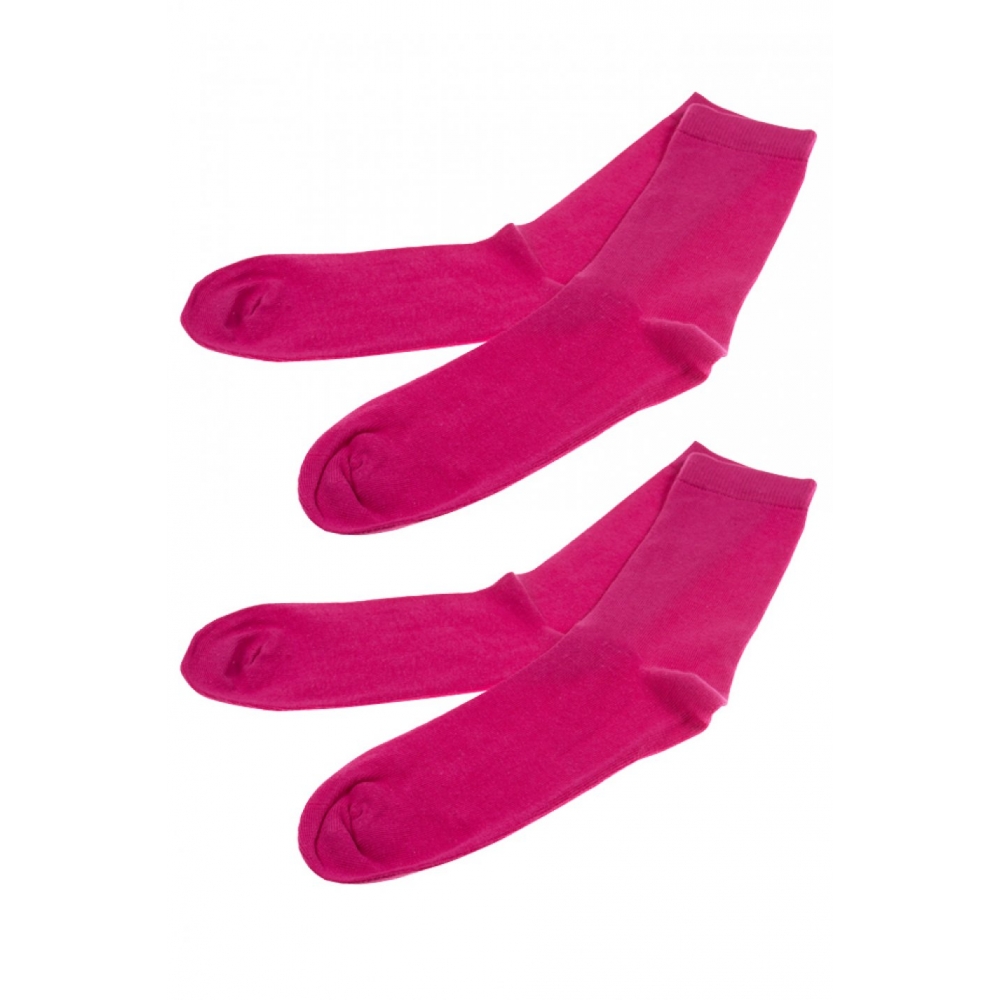 Set 2 perechi sosete bumbac pentru femei, Albert Heijn, 35-38, roz / fucsia