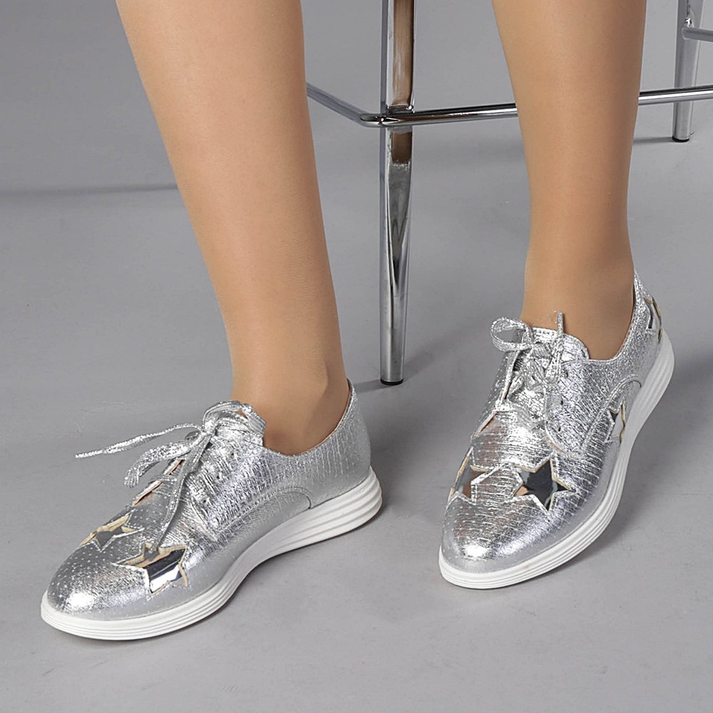 Pantofi dama Blanch argintii
