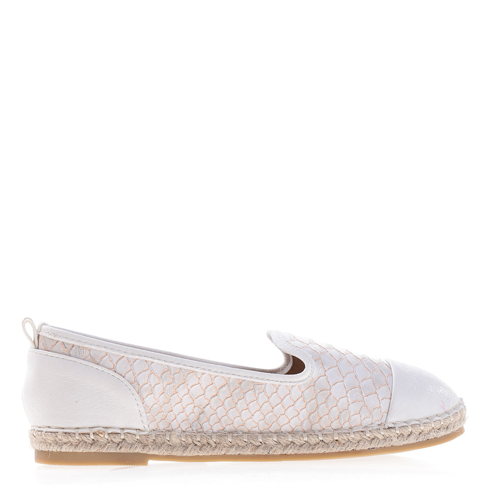 Espadrile dama Nora albe