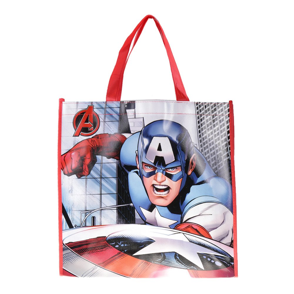 Shopping bag Captain America albastra