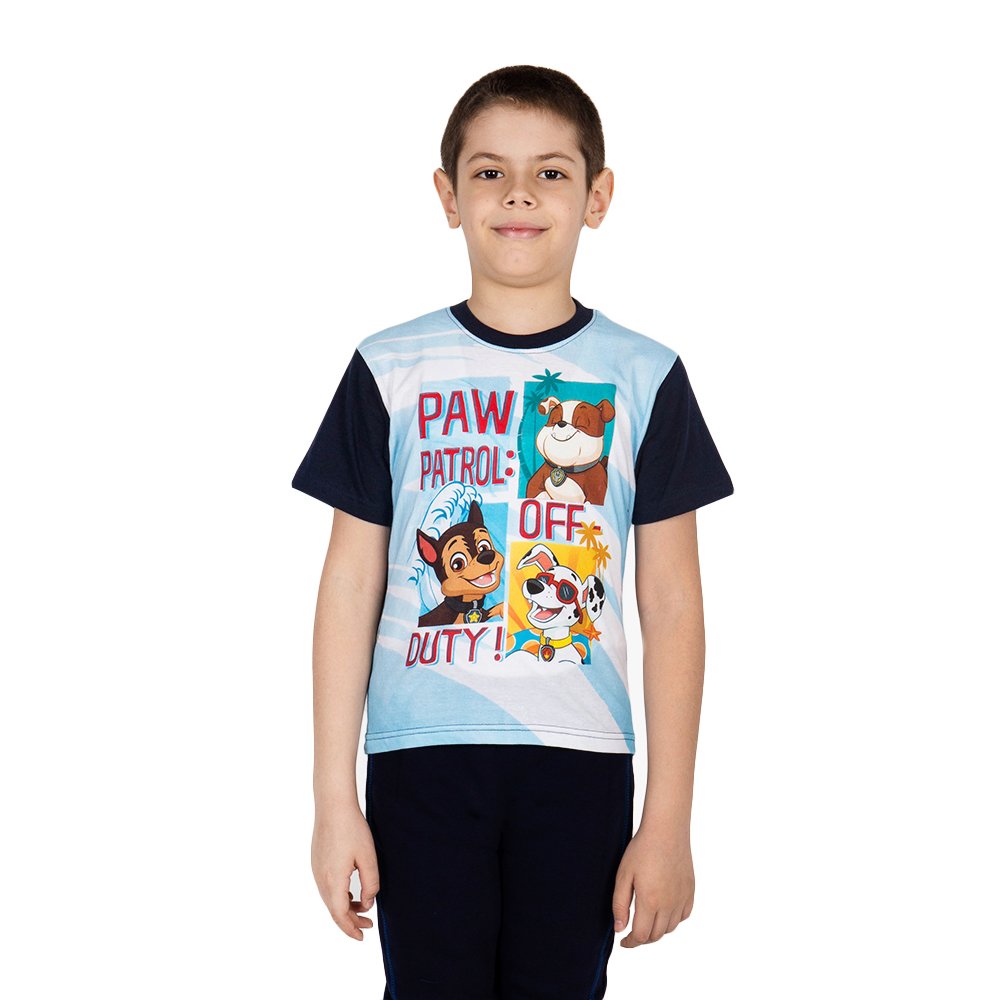 Tricou baieti Paw Patrol Off Duty negru