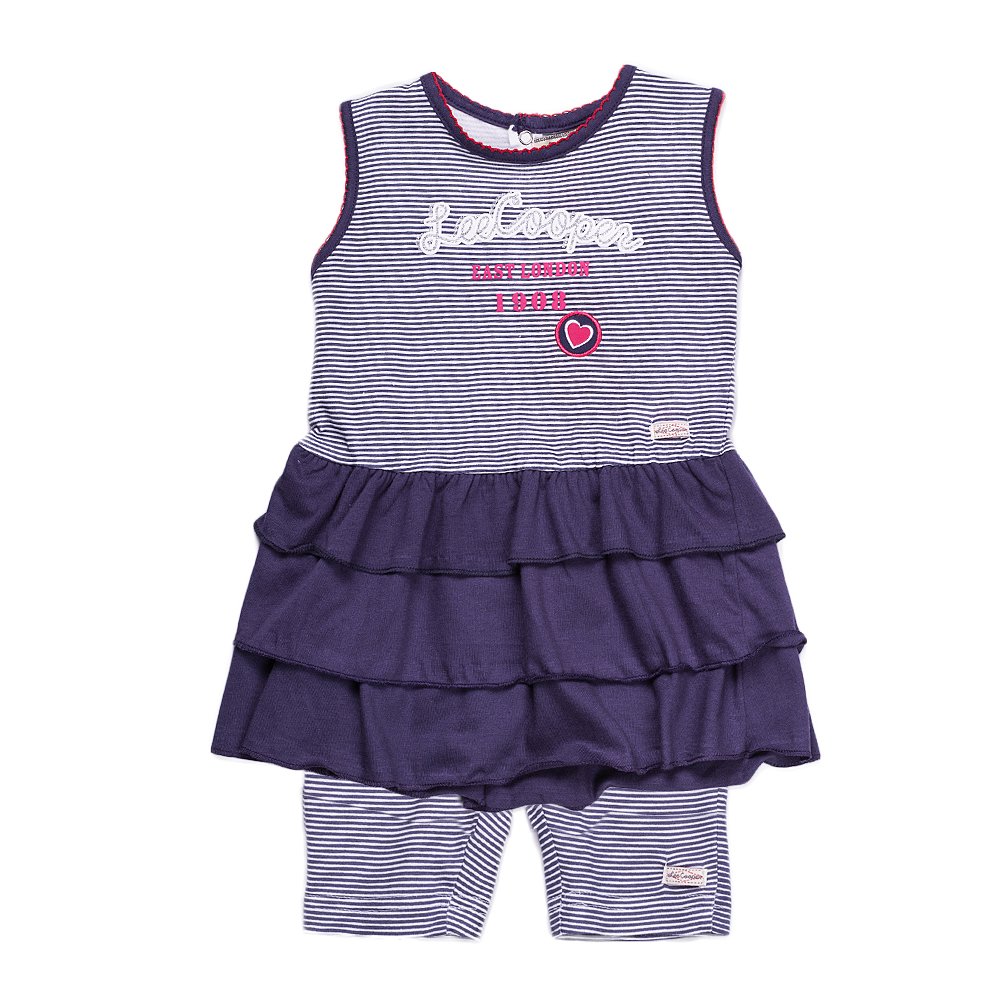 Lee Cooper - Compleu bebe EL1908 navy cu linii albe