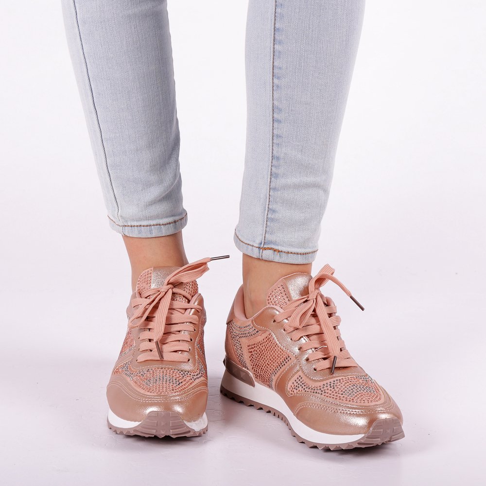 Pantofi sport dama Fleurette roz, 6 - Kalapod.net