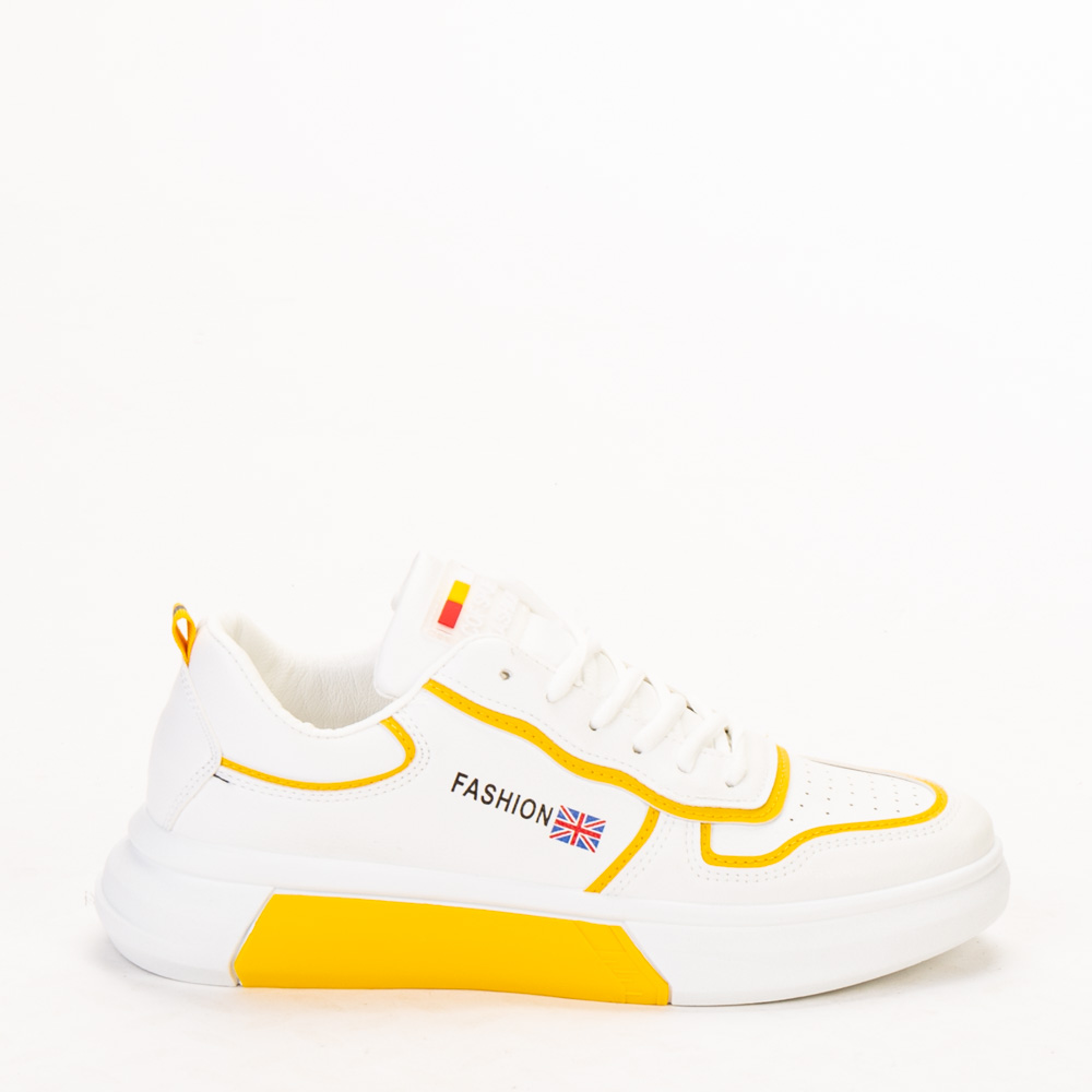 Pantofi sport barbati Donas alb cu galben