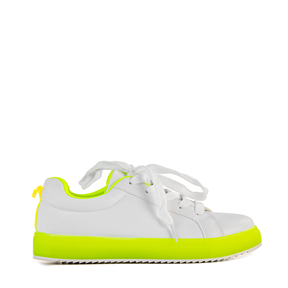 Pantofi sport dama Luela albi cu verde