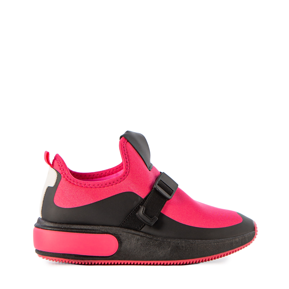 Pantofi sport dama Deep negri cu fucsia