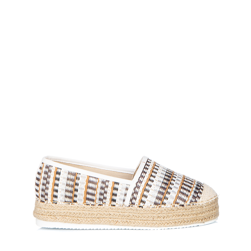 Espadrile dama Nadia albe