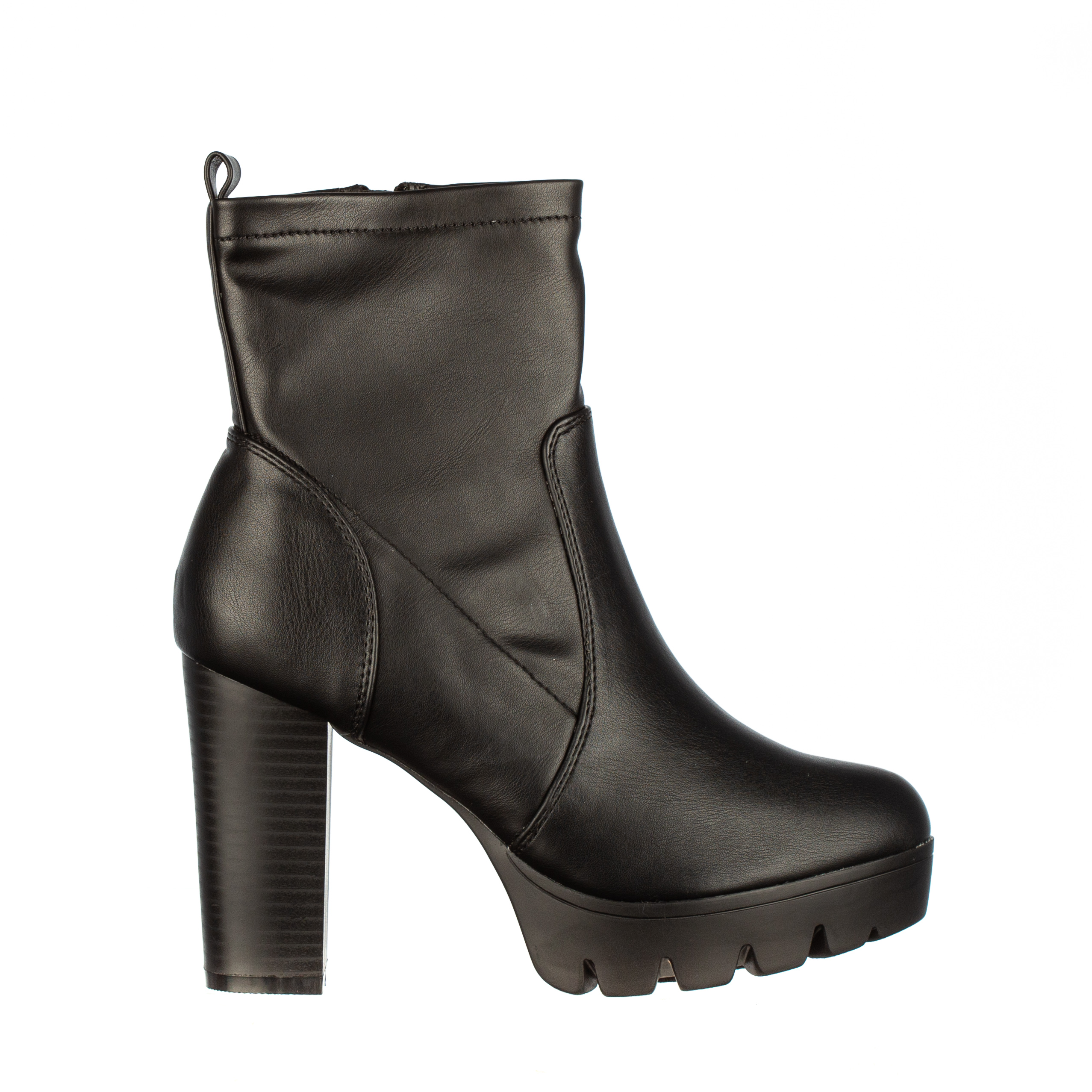 Botine dama Steel negre