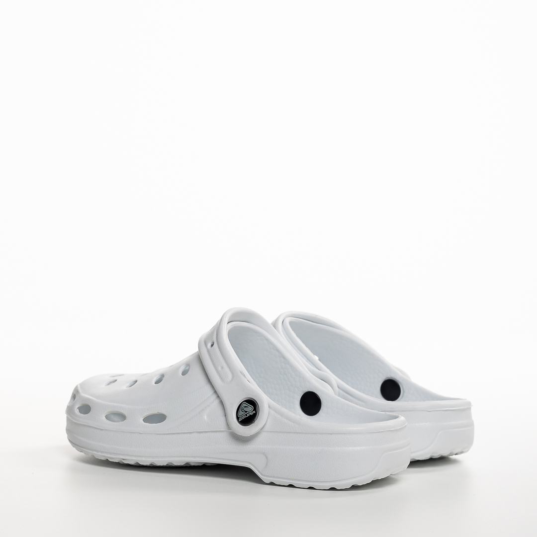 Papuci copii albi din material sintetic Theona, 4 - Kalapod.net