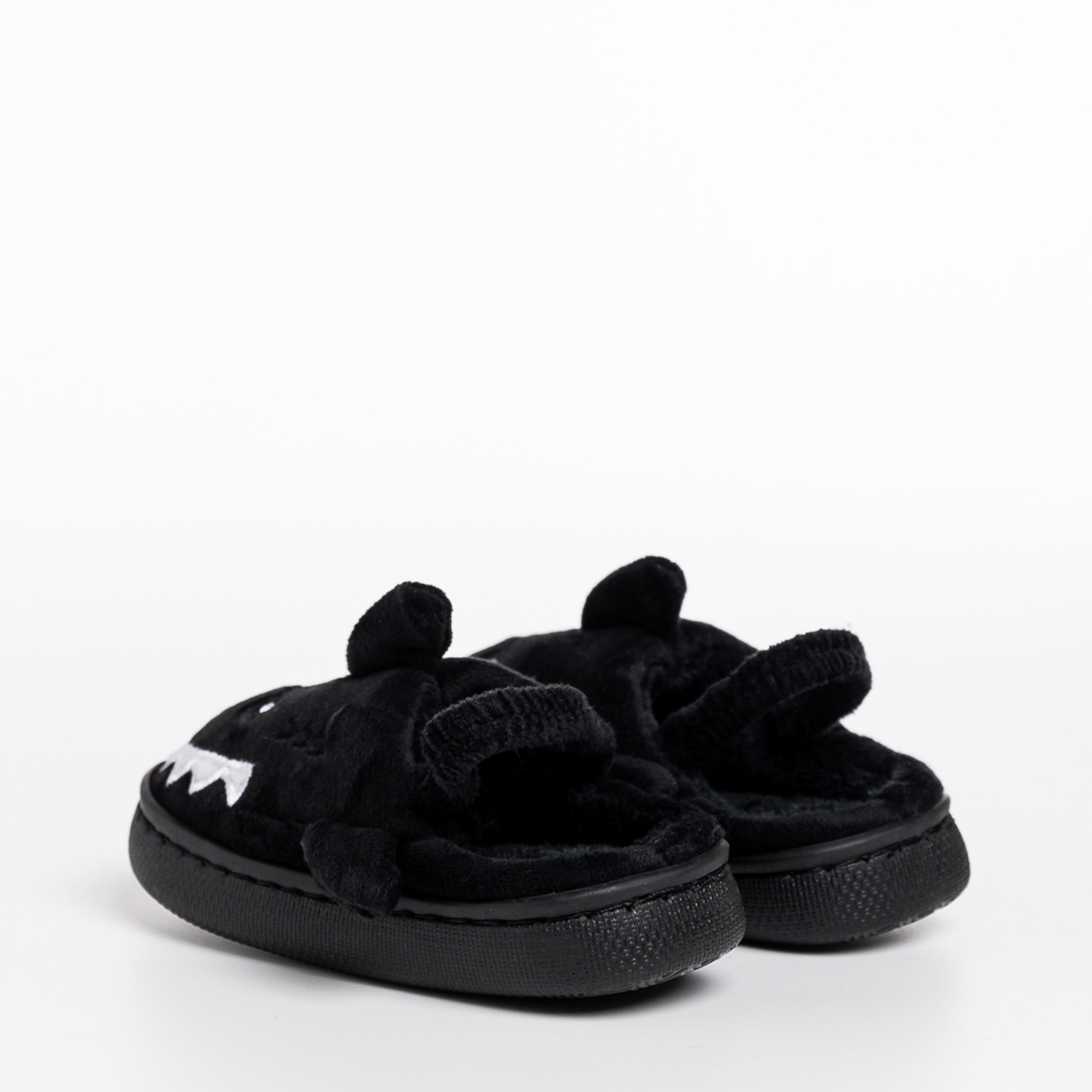 Papuci copii negri din material textil Vanden, 4 - Kalapod.net