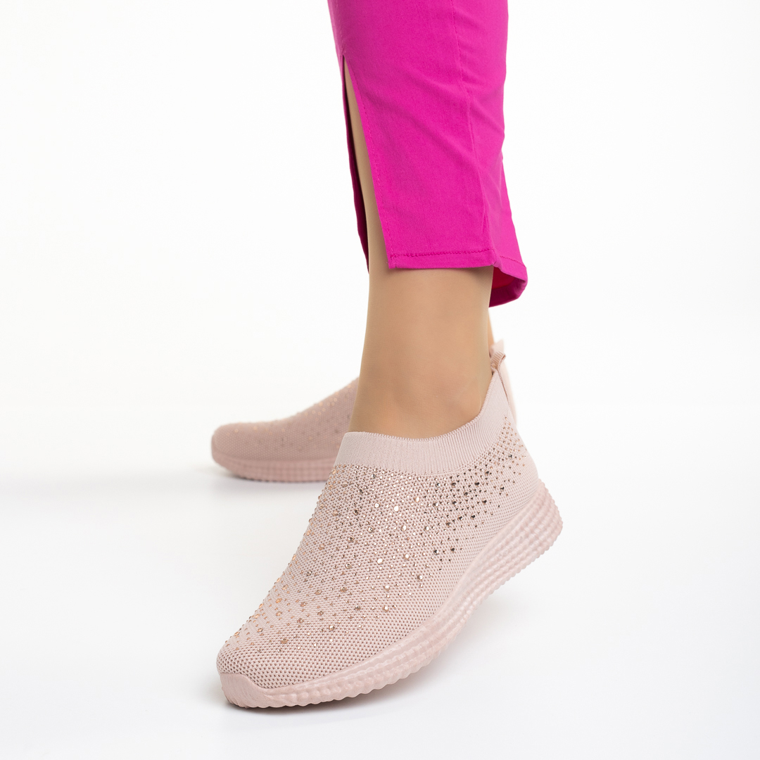 Pantofi sport dama roz din material textil Sorrel, 3 - Kalapod.net