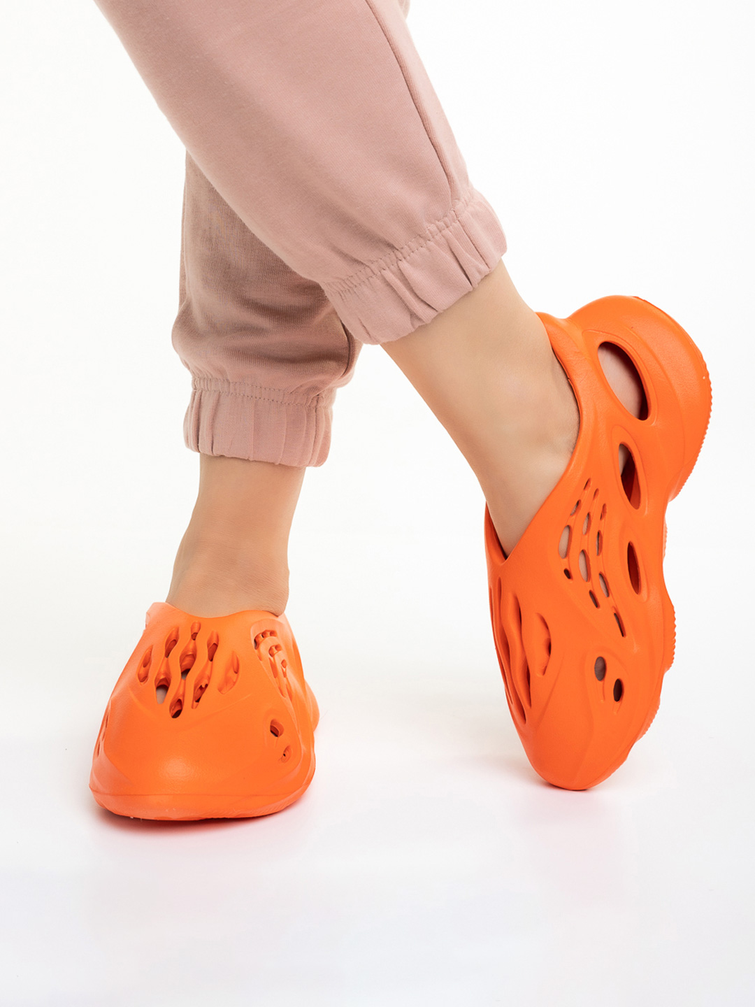 Pantofi sport dama portocalii din poliuretan Grania, 3 - Kalapod.net