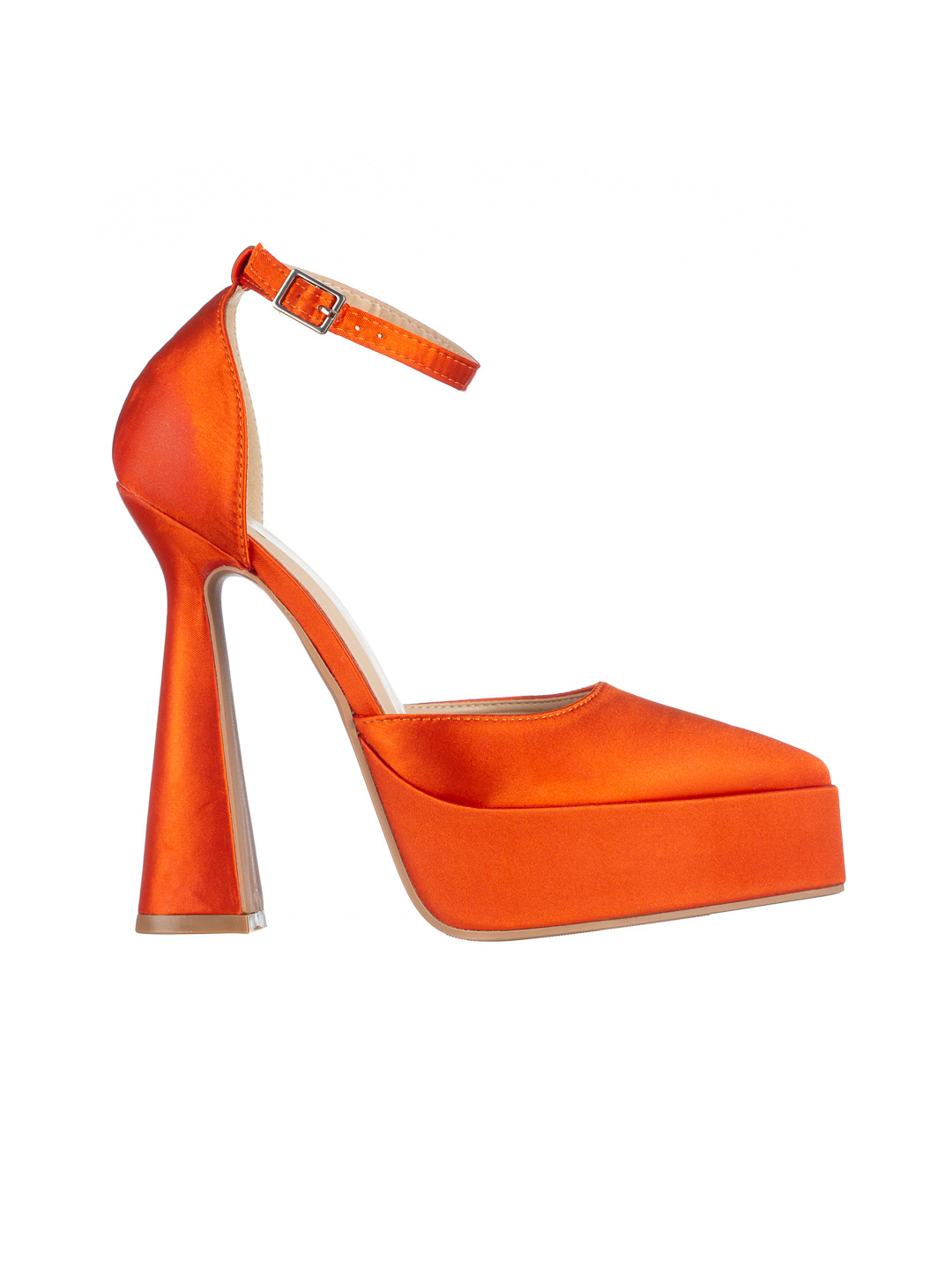 Pantofi dama portocalii din material textil Medeia, 6 - Kalapod.net