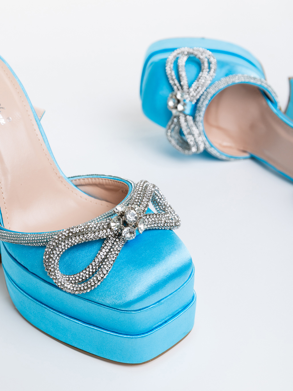 Pantofi dama albastri din material textil Oneda, 6 - Kalapod.net