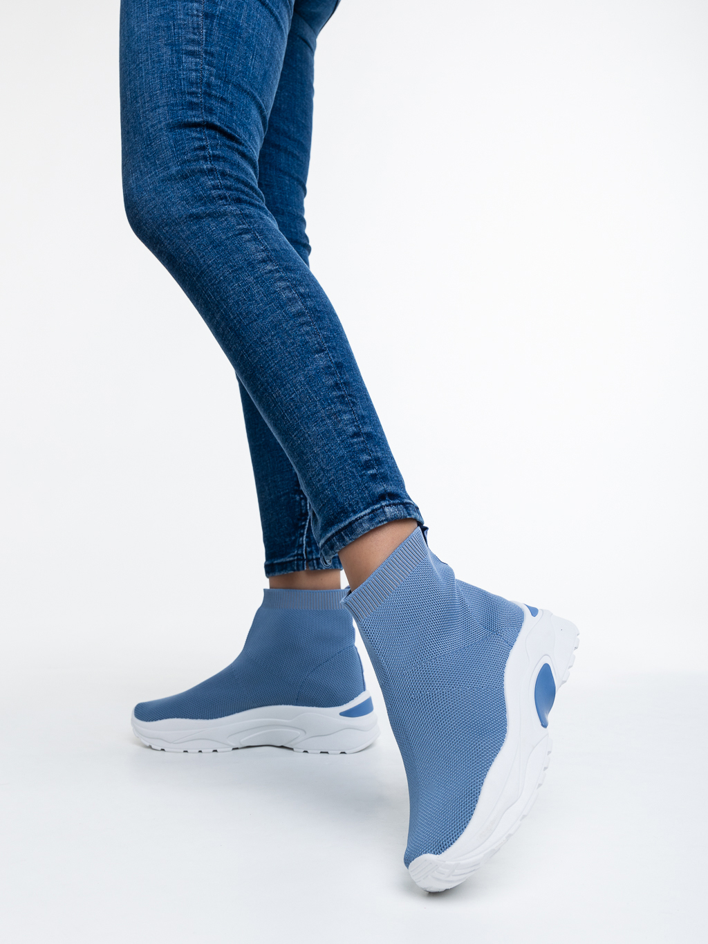 Pantofi sport dama albastri din material textil Bedelia - Kalapod.net