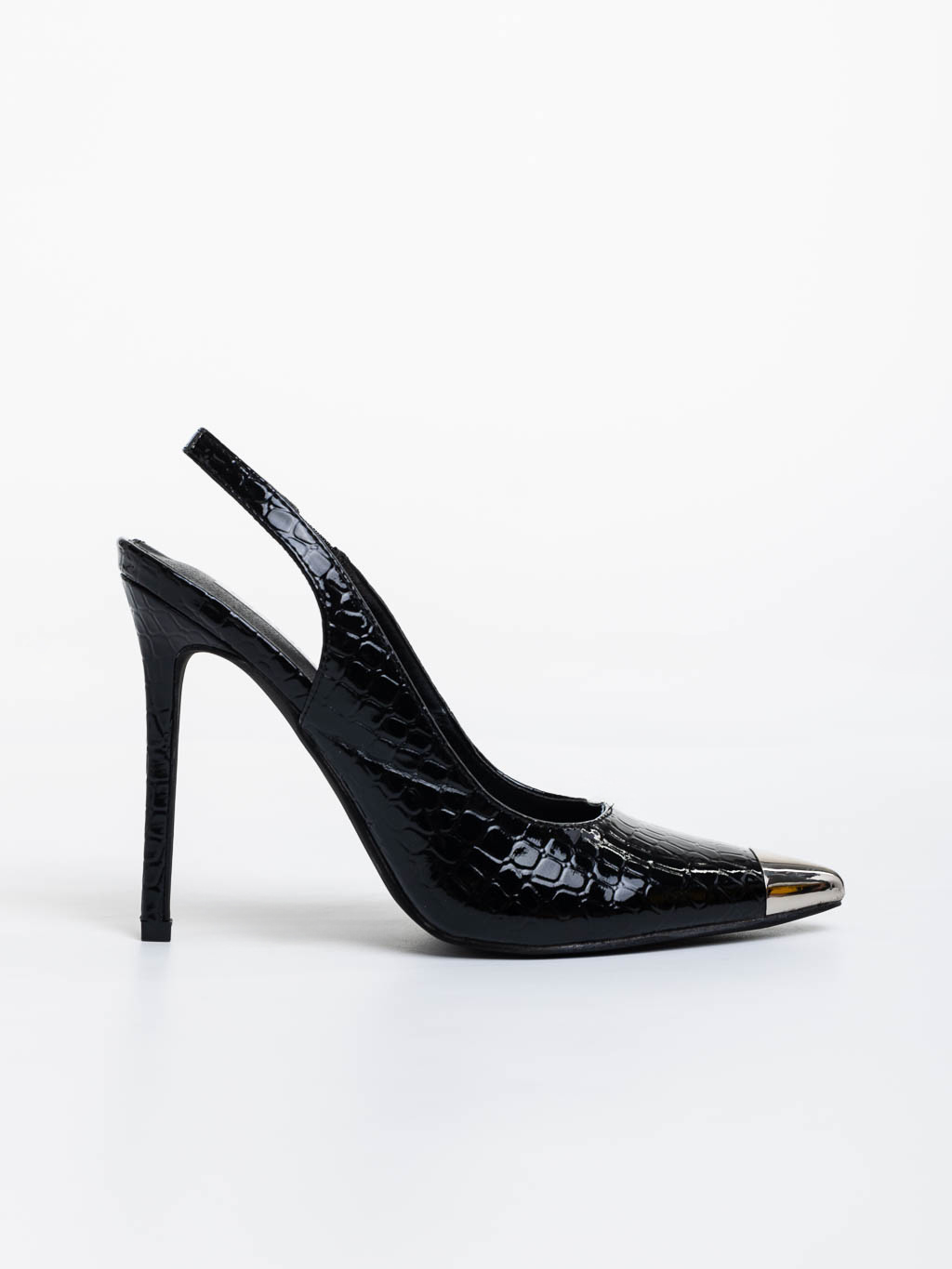 Pantofi dama negri cu toc din piele eclogica lacuita Sheyla, 5 - Kalapod.net