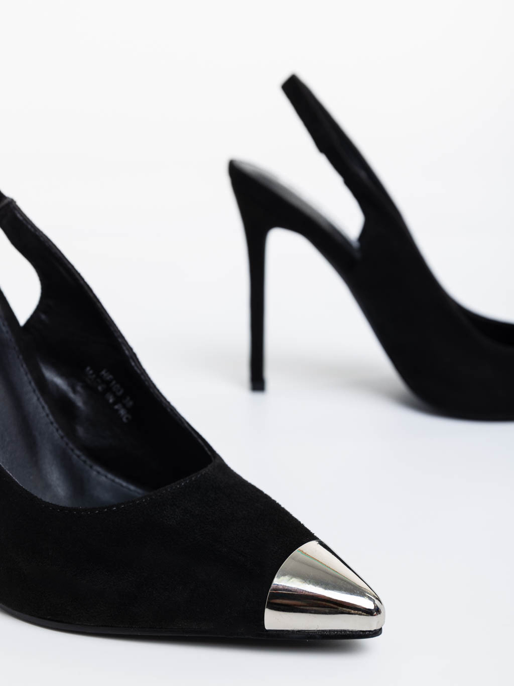 Pantofi dama negri cu toc din material textil Modesty, 6 - Kalapod.net