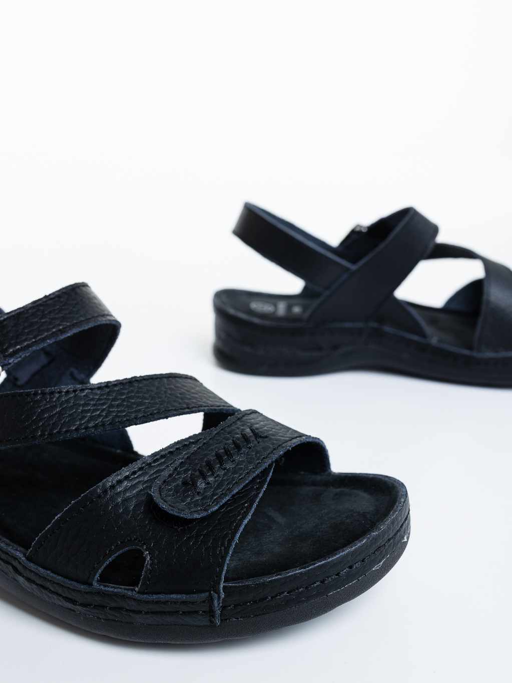 Sandale dama negre din piele ecologica Nelona, 6 - Kalapod.net Sandale dama negre din piele ecologica Nelona, 6 - Kalapod.net