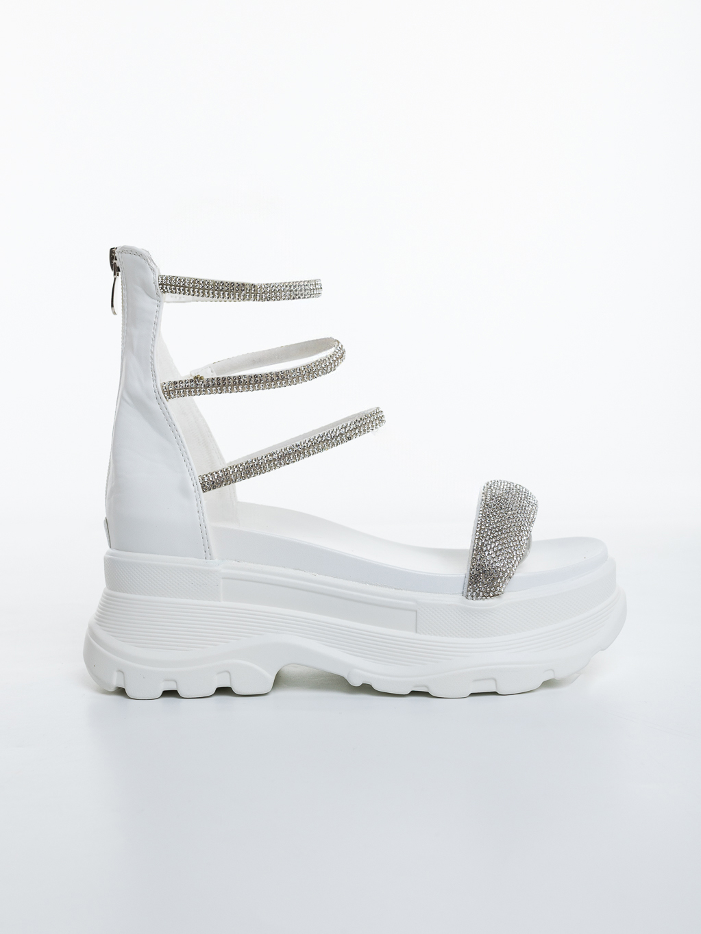 Sandale dama cu platforma albe din piele ecologica Hakuna, 5 - Kalapod.net Sandale dama cu platforma albe din piele ecologica Hakuna, 5 - Kalapod.net