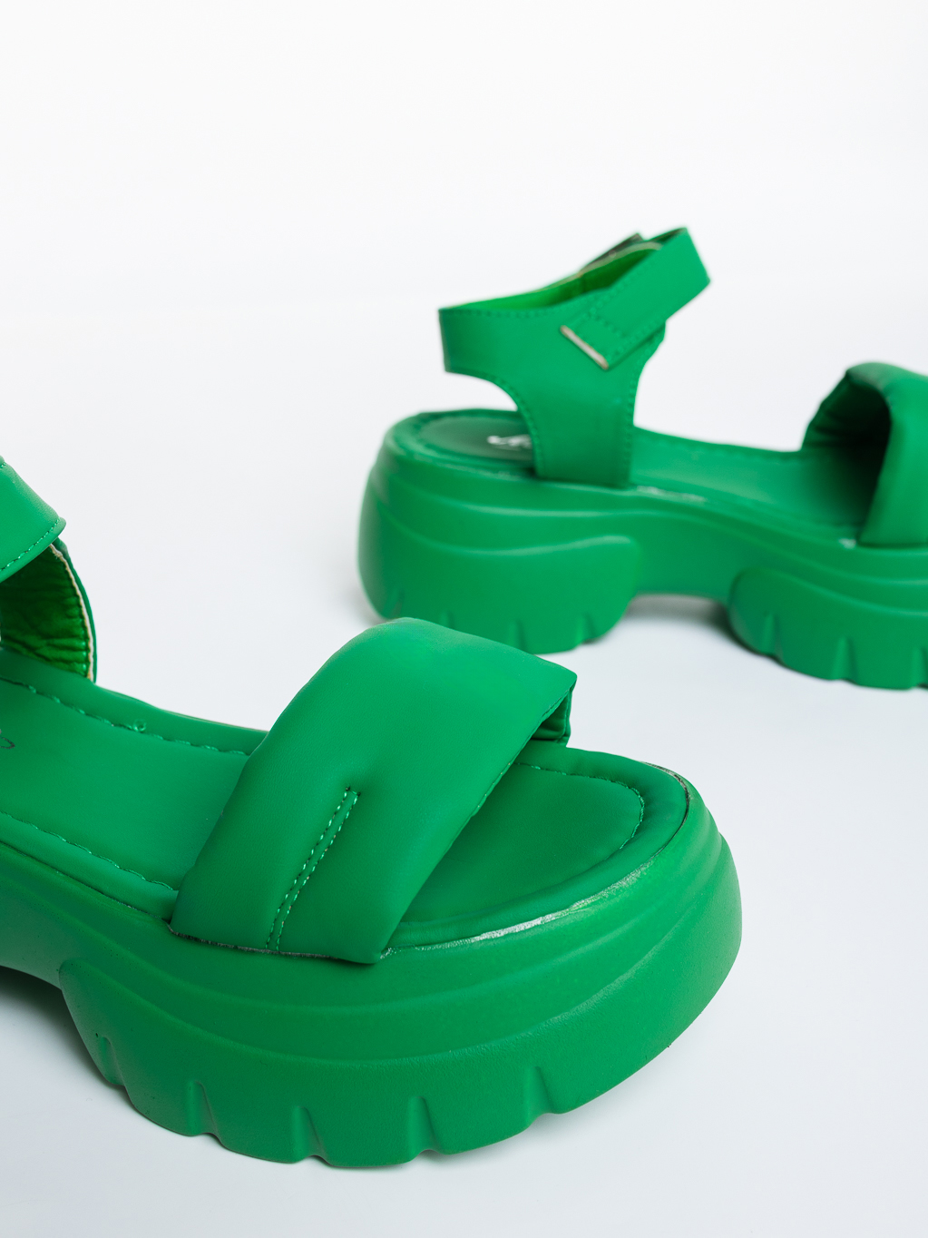 Sandale dama cu platforma verzi din piele ecologica Hanika, 6 - Kalapod.net Sandale dama cu platforma verzi din piele ecologica Hanika, 6 - Kalapod.net