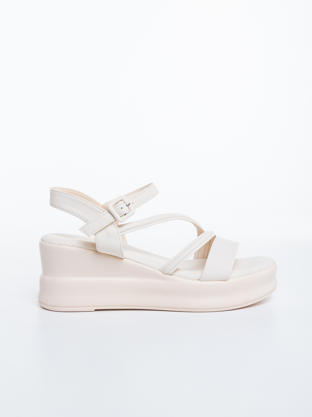 Sandale dama cu platforma bej din piele ecologica Hanaka, 5 - Kalapod.net Sandale dama cu platforma bej din piele ecologica Hanaka, 5 - Kalapod.net