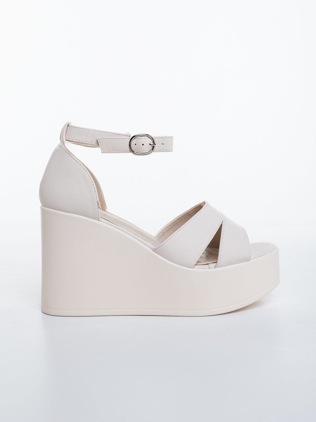 Sandale dama cu platforma bej din piele ecologica Tohana, 5 - Kalapod.net Sandale dama cu platforma bej din piele ecologica Tohana, 5 - Kalapod.net