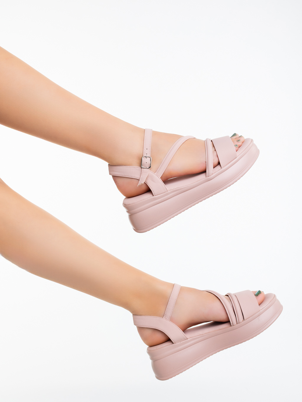 Sandale dama cu platforma roz din piele ecologica Padana, 4 - Kalapod.net Sandale dama cu platforma roz din piele ecologica Padana, 4 - Kalapod.net