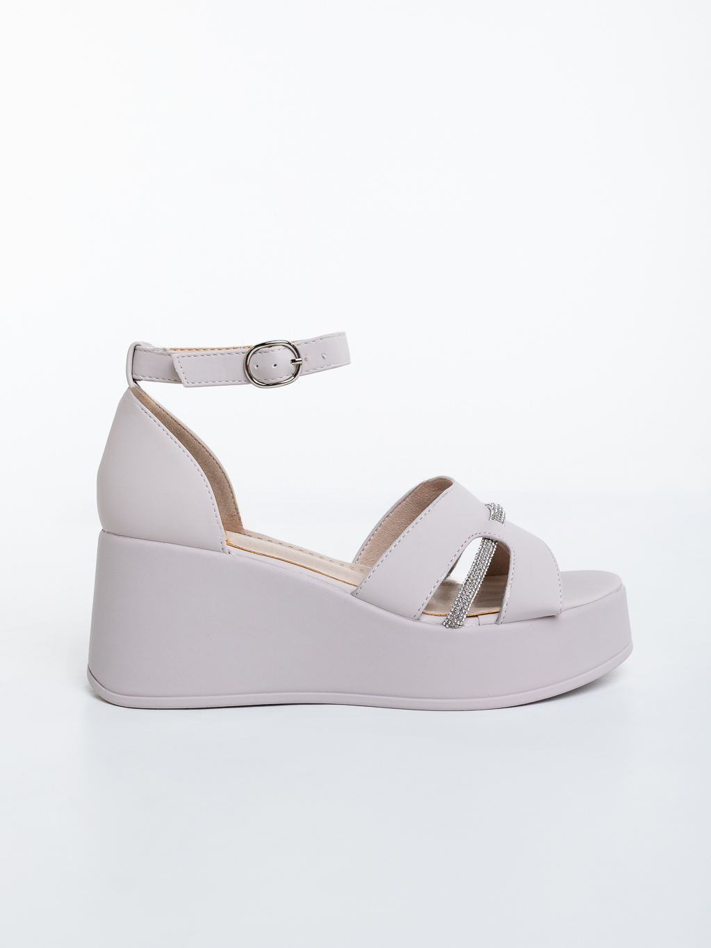 Sandale dama cu platforma bej din piele ecologica Helara, 5 - Kalapod.net Sandale dama cu platforma bej din piele ecologica Helara, 5 - Kalapod.net