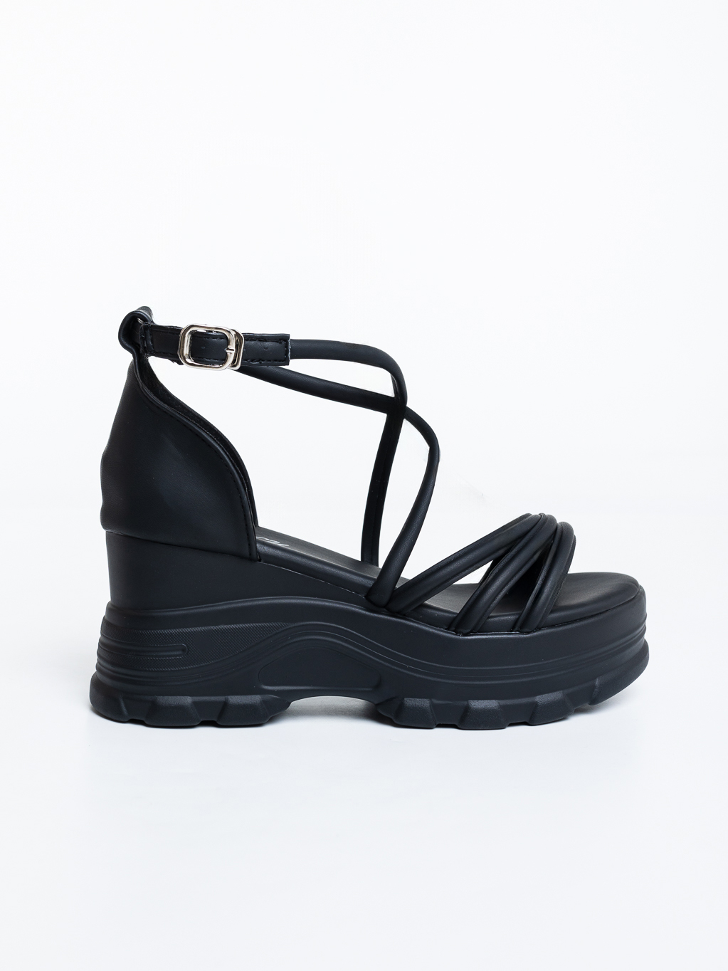 Sandale dama cu platforma negre din piele ecologica Cavaria, 5 - Kalapod.net Sandale dama cu platforma negre din piele ecologica Cavaria, 5 - Kalapod.net