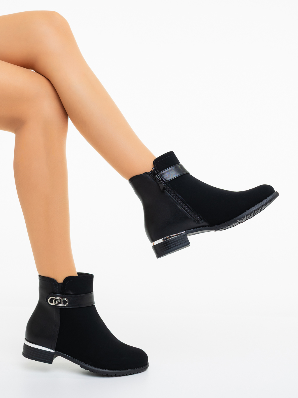 Ghete dama negre din material textil Meisha, 4 - Kalapod.net Ghete dama negre din material textil Meisha, 4 - Kalapod.net