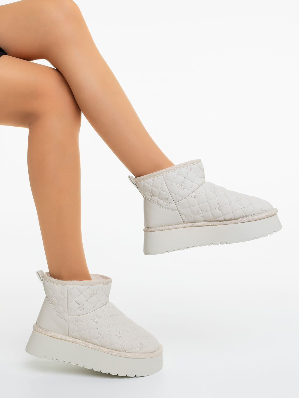 Ghete dama bej deschis din material sintetic Carama, 4 - Kalapod.net Ghete dama bej deschis din material sintetic Carama, 4 - Kalapod.net