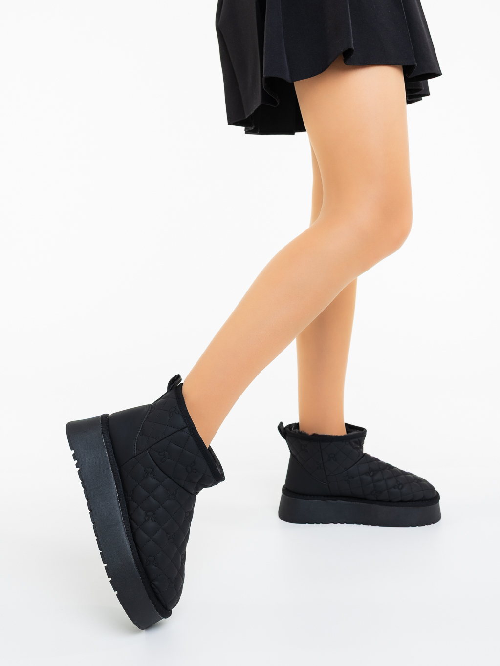 Ghete dama negre din material sintetic Carama, 3 - Kalapod.net Ghete dama negre din material sintetic Carama, 3 - Kalapod.net