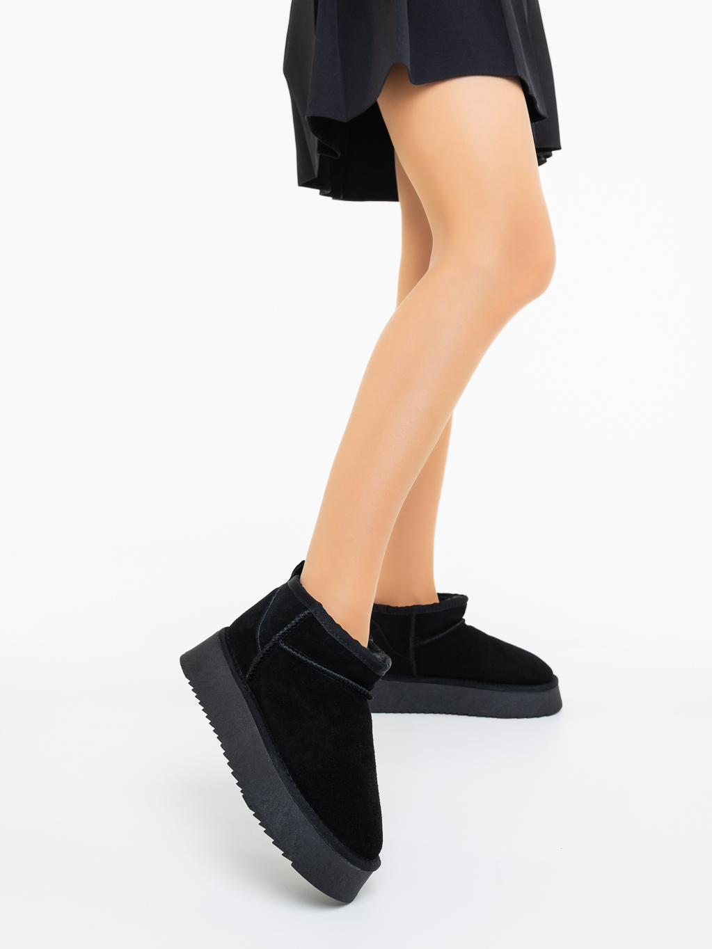 Ghete dama negre din piele naturala Aarav, 2 - Kalapod.net Ghete dama negre din piele naturala Aarav, 2 - Kalapod.net