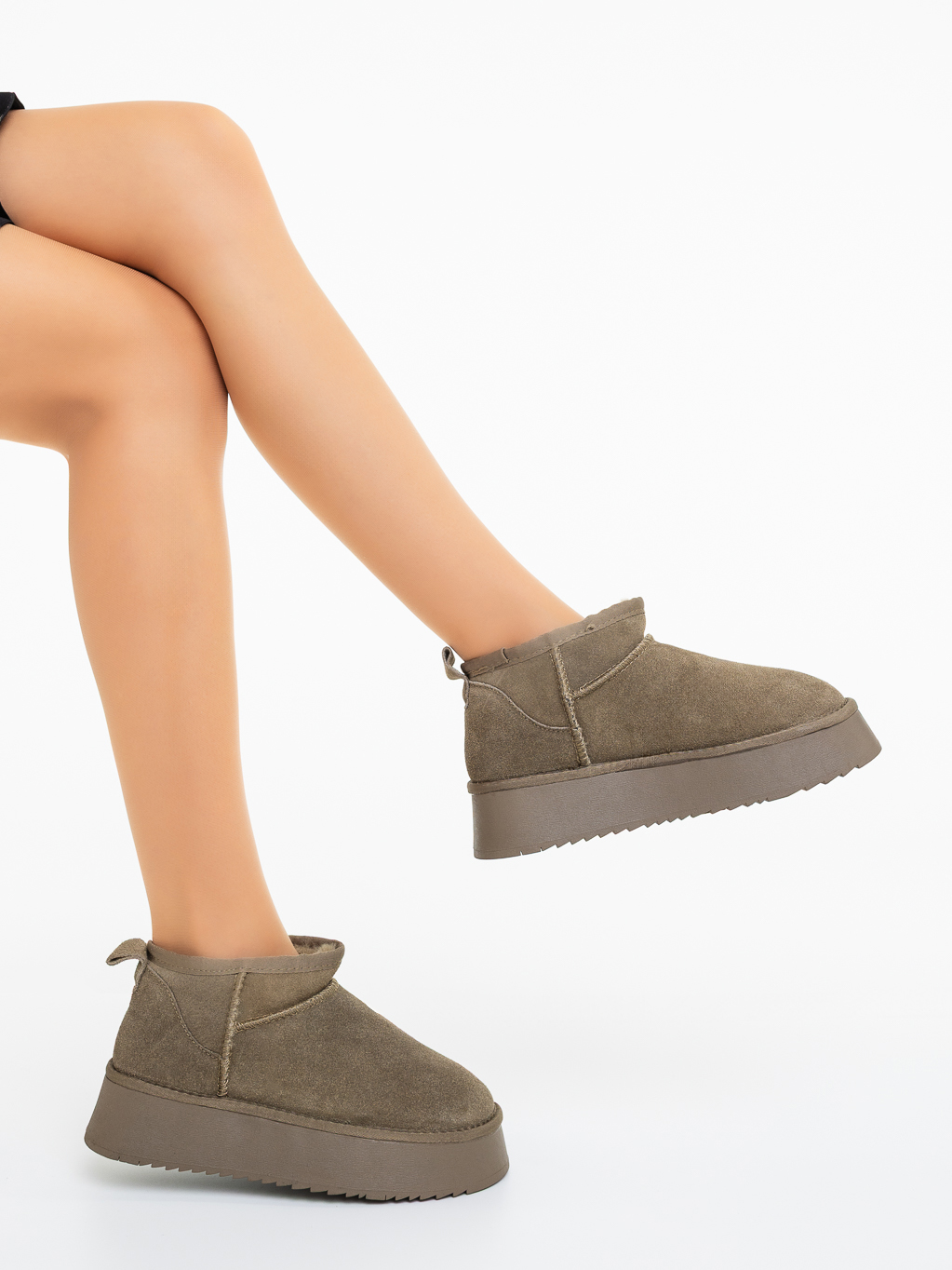 Ghete dama bej inchis din piele naturala Aarav - Kalapod.net Ghete dama bej inchis din piele naturala Aarav - Kalapod.net