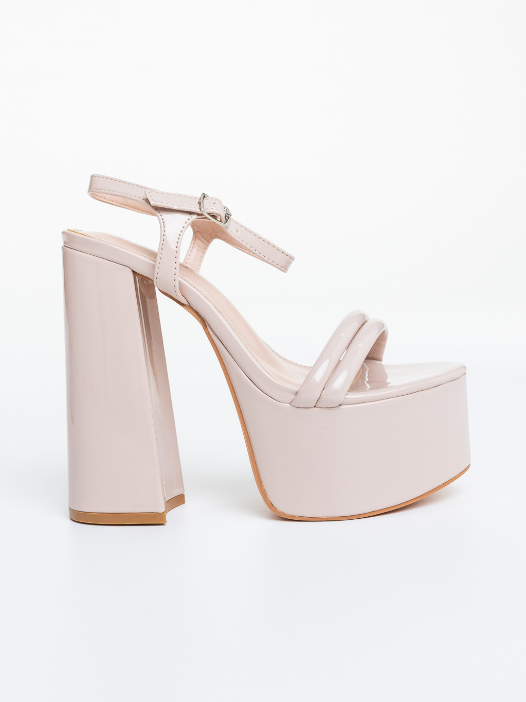 Sandale dama cu platforma  bej din piele ecologica Lavita, 5 - Kalapod.net Sandale dama cu platforma  bej din piele ecologica Lavita, 5 - Kalapod.net