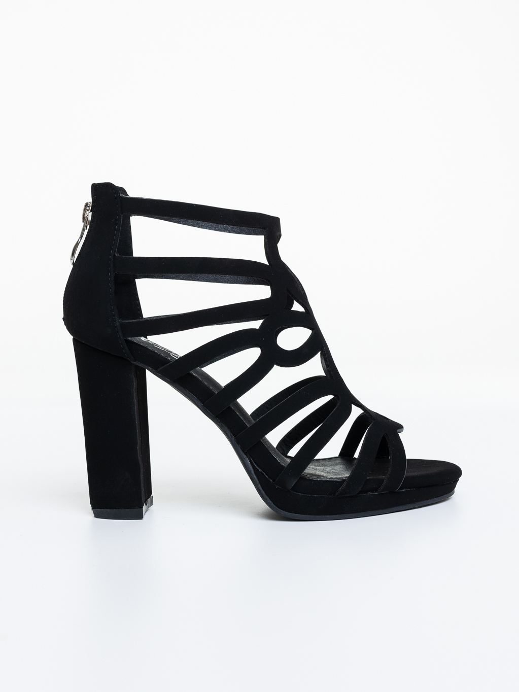 Sandale dama cu toc negre din material sintetic Bellina, 5 - Kalapod.net Sandale dama cu toc negre din material sintetic Bellina, 5 - Kalapod.net