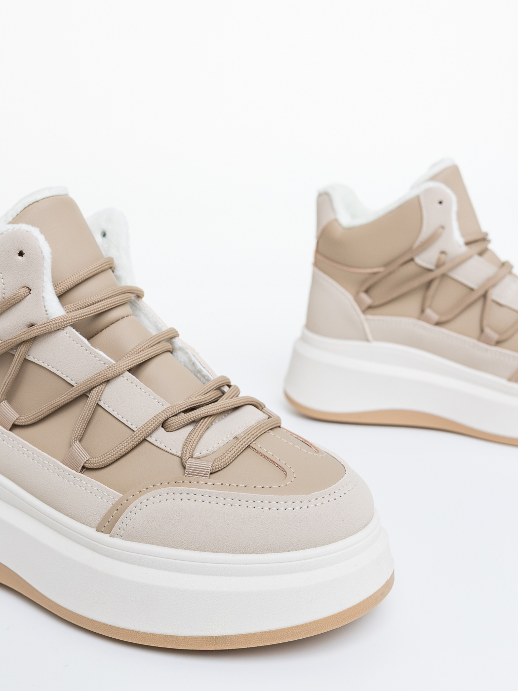 Ghete dama bej din piele ecologica Loretta, 6 - Kalapod.net Ghete dama bej din piele ecologica Loretta, 6 - Kalapod.net