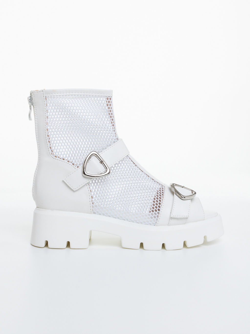 Ghete dama albe din material textil Giulianna, 5 - Kalapod.net Ghete dama albe din material textil Giulianna, 5 - Kalapod.net